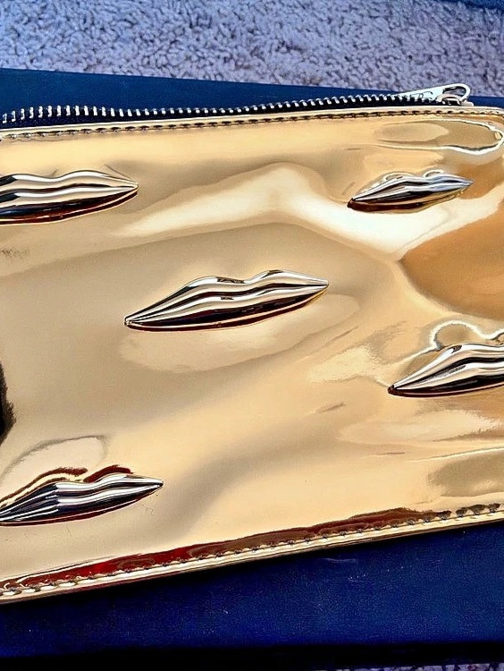 NARS x Man Ray Holiday 2017 Limited Edition Gold Lip Clutch Pouch